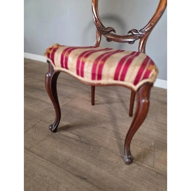 Victorian Balloon Back Chairs in Rosewood, Set of 6 For Sale - Image 9 of 10