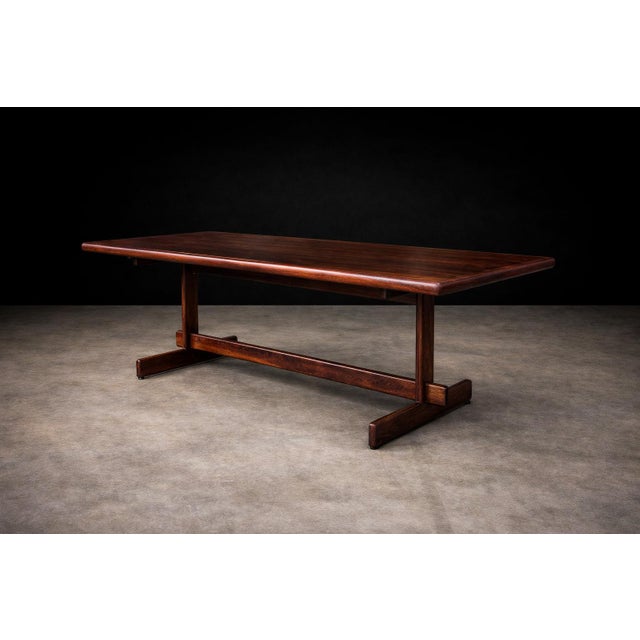 Brazilian Modern Dining Table in Rosewood by Jorge Jabour, 1960s – Lot 636A For Sale - Image 4 of 14