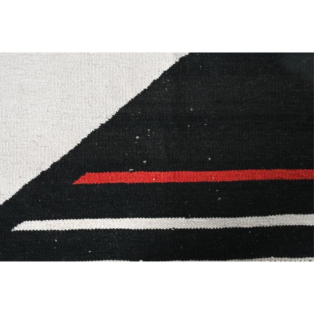 1970's Scandinavian Wool Flatweave Wall Tapestry For Sale In Miami - Image 6 of 9