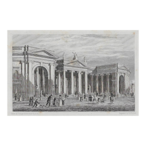 Dublin Parliament House and Bank of England Architectural Engraving