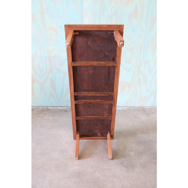 1960s Attributed to Jane and Gordon Martz Gray Coin Tile Teak Table Mid Century Modern For Sale - Image 9 of 10