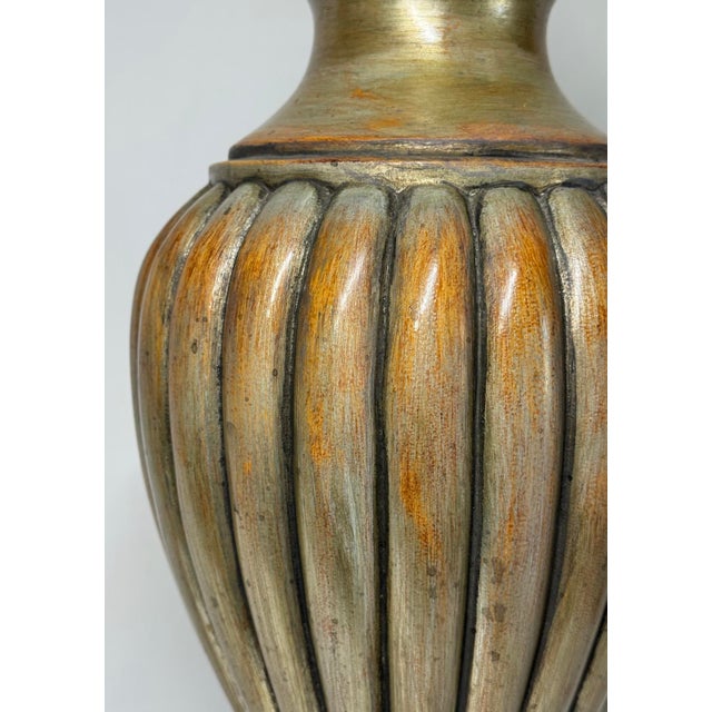 Uttermost Uttermost Tall Lidded Jar Urn Antique Gold Finish For Sale - Image 4 of 12