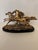For your buying pleasure I have listed this beautiful resin and bronze with a wood base of wild running stallions...