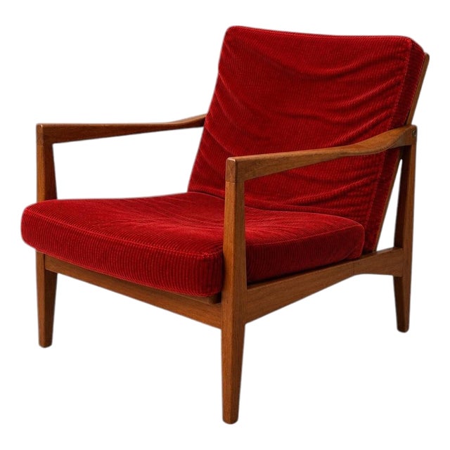 Scandinavian Modern Teak Lounge Chair by Svante Skogh for Engen, Sweden, 1960s For Sale