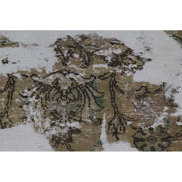 Tan Vintage Persian Area Rug 10’2″ X 12’2″ For Sale - Image 8 of 9