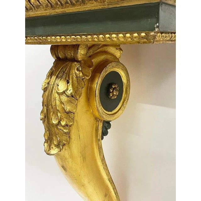 Italian Console Tables on Cabriole Legs, 1800s, Set of 2 For Sale - Image 3 of 10