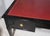Wood Vintage Ebonized Leather-Top French Bureau Plat Faux-Partner's Desk For Sale - Image 7 of 8