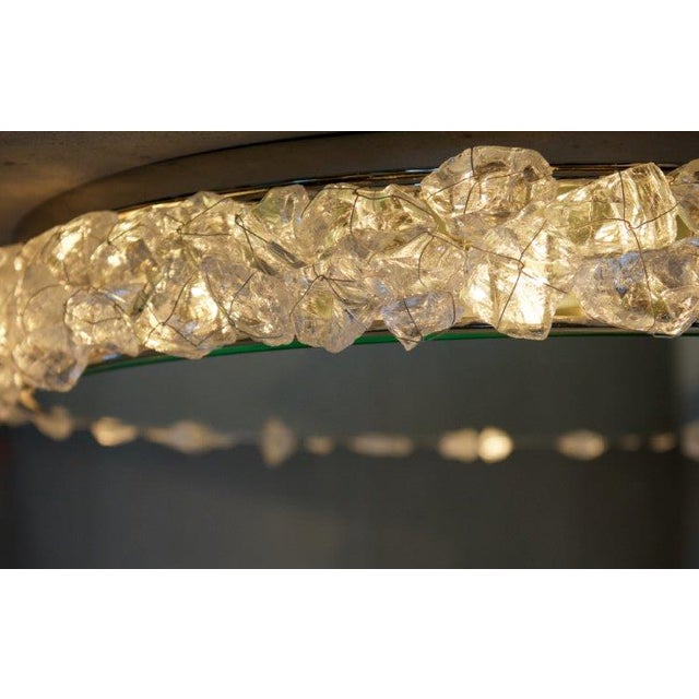 Contemporary Rock Crystal Ceiling Lamp For Sale - Image 3 of 3