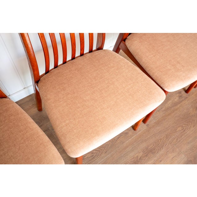 Beige Vintage Danish Teak Dining Chairs by Preben Schou Andersen, 1970s, Set of 6 For Sale - Image 8 of 18