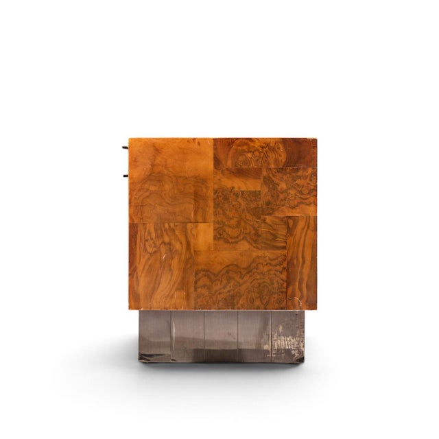 Mid 20th Century Paul Evans Style Mid Century Patchwork Burlwood Desk For Sale - Image 5 of 8