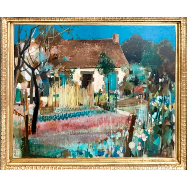 Early 20th Century Robert Vernet-Bonfort, French Neo Expressionist Surreal Oil Painting Robert Vernet Bonfort Deaf Artist For Sale - Image 5 of 10