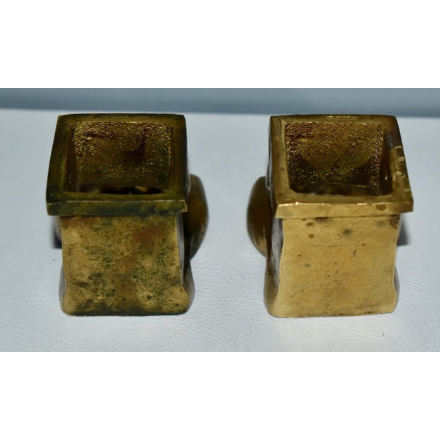 Antique French Empire Brass Claw Feet Ormolu For Sale - Image 11 of 12