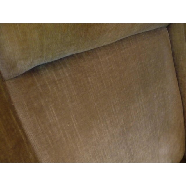 Italian Mohair Velvet Highback Chair, 1950s For Sale - Image 15 of 18