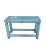 Wood Rustic Blue Painted Bench For Sale - Image 7 of 9