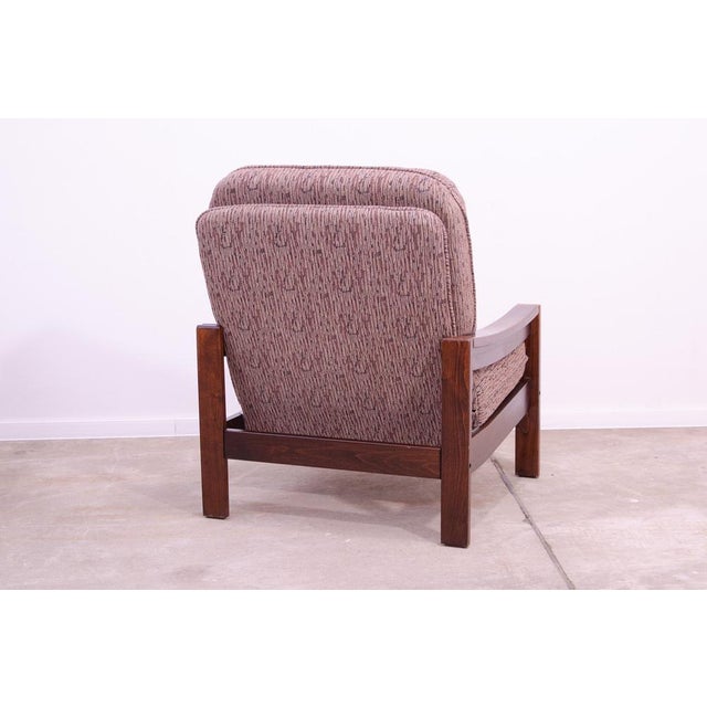 Brown Set of Vintage Armchairs, Czechoslovakia, 1980s For Sale - Image 8 of 17