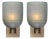 Modern Venetian Glass Sconces, Blue Iridescent, Murano, Italy For Sale