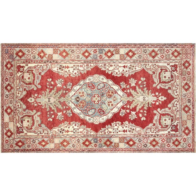 Textile 1960s Turkish Oushak Rug For Sale - Image 7 of 7