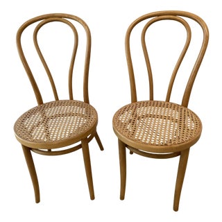 Set of Cafe Chairs in Bentwood by Michael Thonet for ZPM Radomsko For Sale