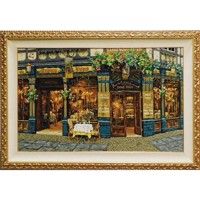 Viktor Shvaiko "London for Two" Hand Embellished on Canvas Framed Hand Signed For Sale - Image 9 of 10