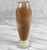 Vintage Art Deco Ceramic Brown & Tan Bullet Vase For Sale - Image 4 of 9