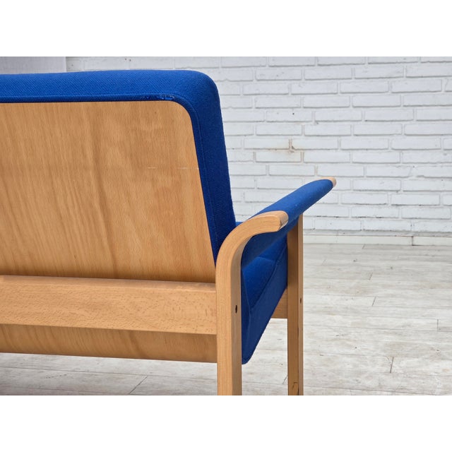 Danish Two-Seater Sofa with Wool Upholstery by Magnus Olesen, 1970s For Sale - Image 4 of 18