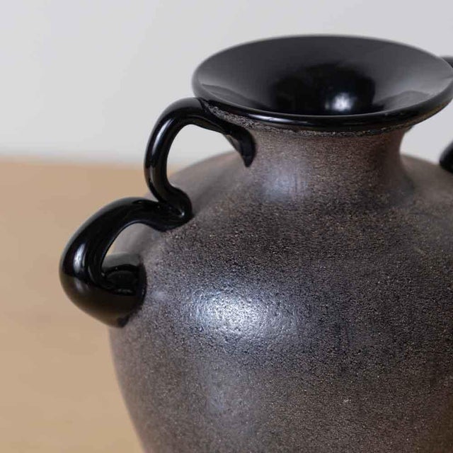 Glass 1960s Italian Scavo Amphora Vase For Sale - Image 7 of 10