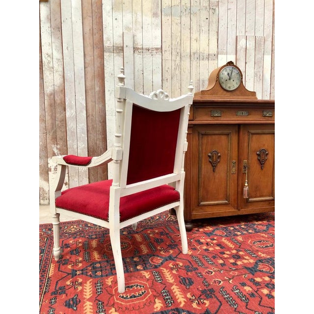 Louis XVI Armchairs, 1890s-1910s, Set of 2 For Sale - Image 6 of 11