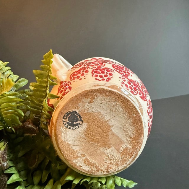 1970s Ceramic Pitcher With Heart Detailing For Sale In Atlanta - Image 6 of 6