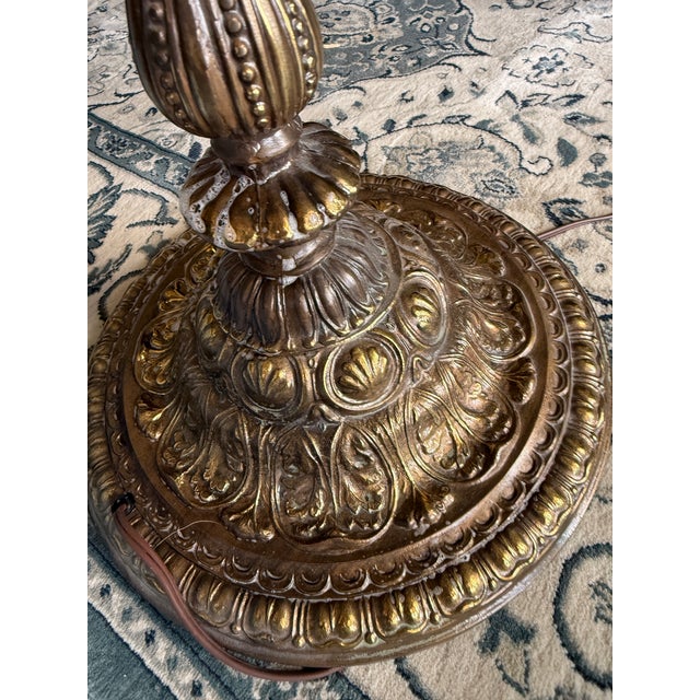 Victorian 1950s Wescal Victorian Revival Floor Lamp (#10) Solid Brass For Sale - Image 3 of 6