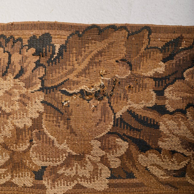 Textile 19th Century French Woodland Tapestry with Peacocks For Sale - Image 7 of 7