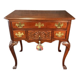 Late 20th Century Councill Craftsman Solid Mahogany Foyer Table For Sale