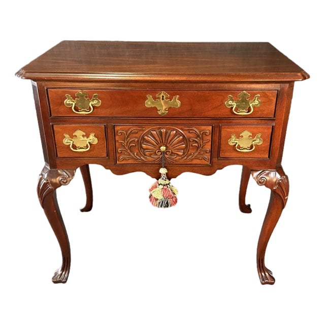 Late 20th Century Councill Craftsman Solid Mahogany Foyer Table For Sale