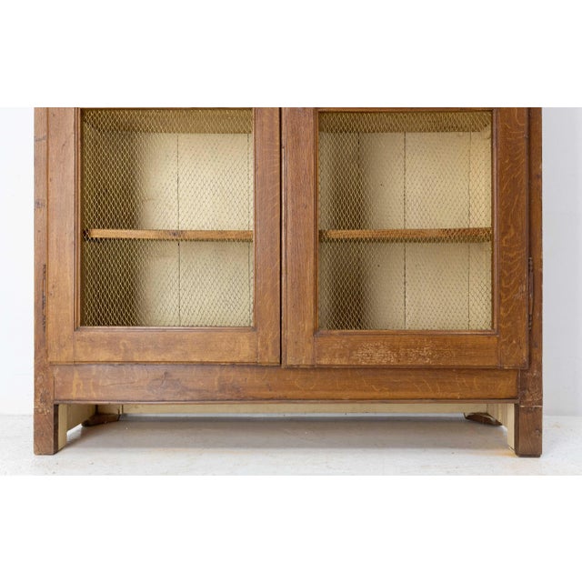 French Bookcase with Brass Mesh Doors, Late 19th Century For Sale - Image 6 of 15
