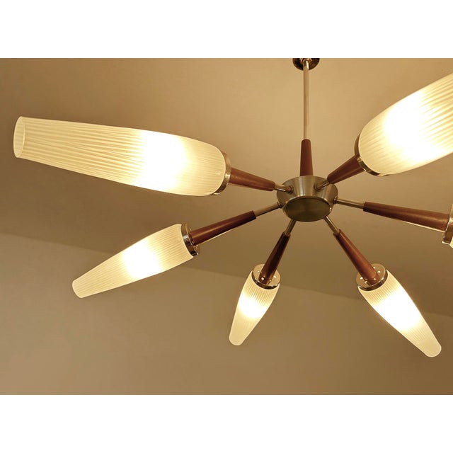 Large Vintage Danish Style Pendant Light, 1960s For Sale - Image 14 of 18