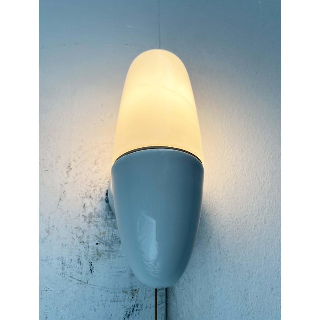 White Mid-Century Modern German Ceramic 6065 Sconce by Wilhelm Wagenfeld for Lindner, 1950s For Sale - Image 8 of 18