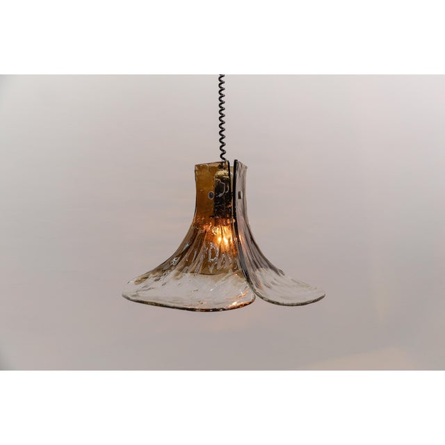 Metal Pendant Lamp in Murano Glass from Mazzega, Italy, 1960s For Sale - Image 7 of 13