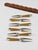 A set of six small forks with a leather holster, model no. 3679, designed by Carl Auböck and executed by Werkstätte Carl...