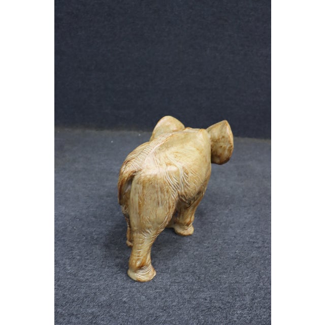 Tan Elephant Mother & Calf Figurine Sculpture For Sale - Image 8 of 8
