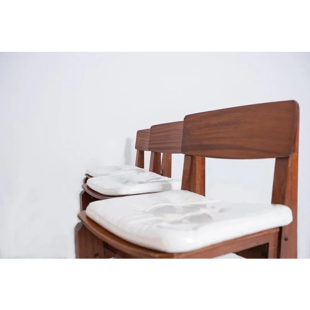 White Vintage Italian Chairs by Vito SanGirardi for the Pallante Shop, Set of 6 For Sale - Image 8 of 18