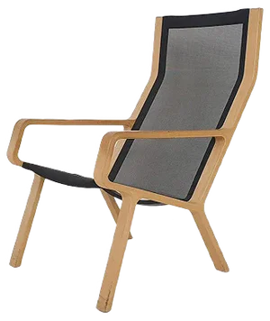 Laminated Beech and Gauze Lounge Chair