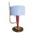 Vintage Small Red Frame Table Lamp Italy 1960's For Sale