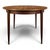 Wood Round Extendable Walnut Table For Sale - Image 7 of 7