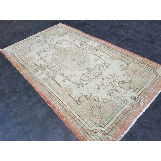 1960s Vintage Bohemian Handknotted Tribal Rug- 3′11″ × 6′10″ For Sale - Image 9 of 11