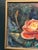 Original vintage swedish oil on canvas – “yellow rose” by b. Högsk – signed – framed – 33 × 33 cm (13" × 13") incl. Frame...
