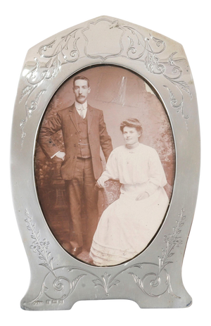 Antique George V Sterling Silver Photo Frame by Joseph Gloster LTD, 1921