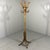 Wood Rattan Standing Coat Rack, 1960s For Sale - Image 7 of 8