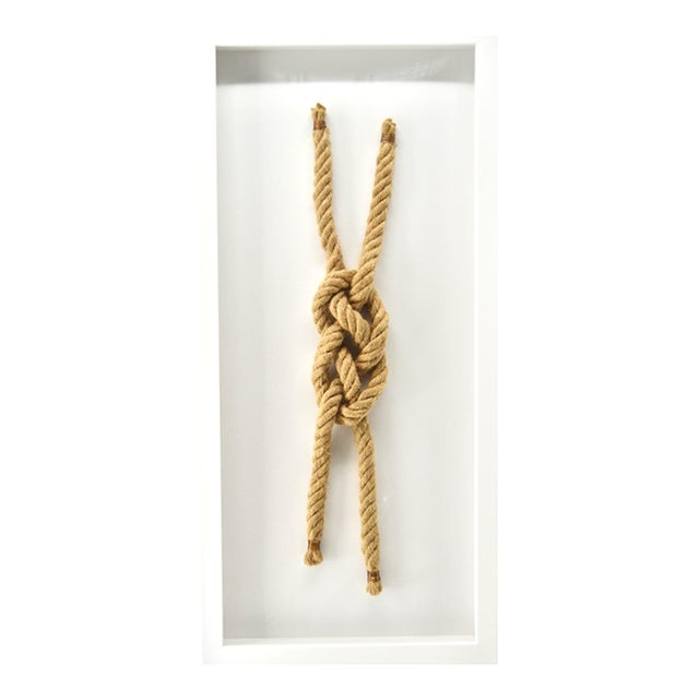 Sailing Knot Framed Coastal Wall Decor Carrick Knot Chairish