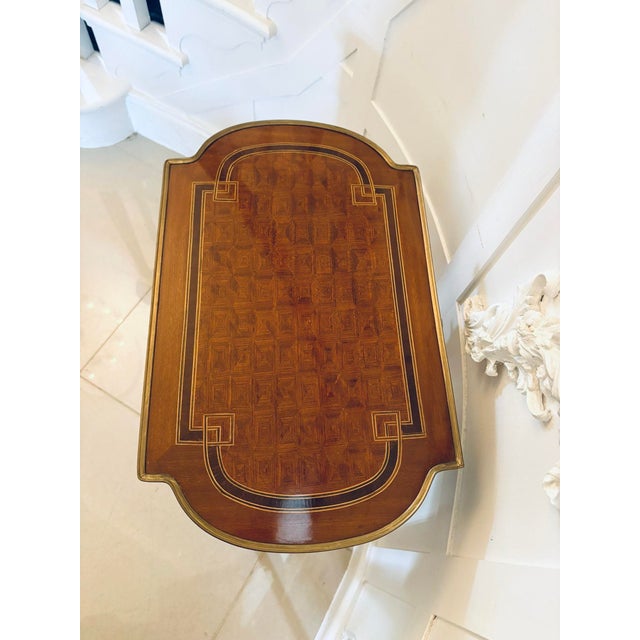 1900 - 1909 Antique Edwardian Mahogany and Ormolu Mounted Lamp Table, 1900s For Sale - Image 5 of 13