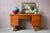 Art Deco Boudoir Dressing Table in Elm Burl and Brass, 1930s For Sale - Image 14 of 14