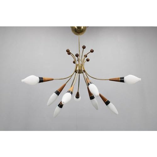 - cleaned and rewired - 9x , e12-e14 bulbs - us wiring compatible this piece is attributed to the mentioned...